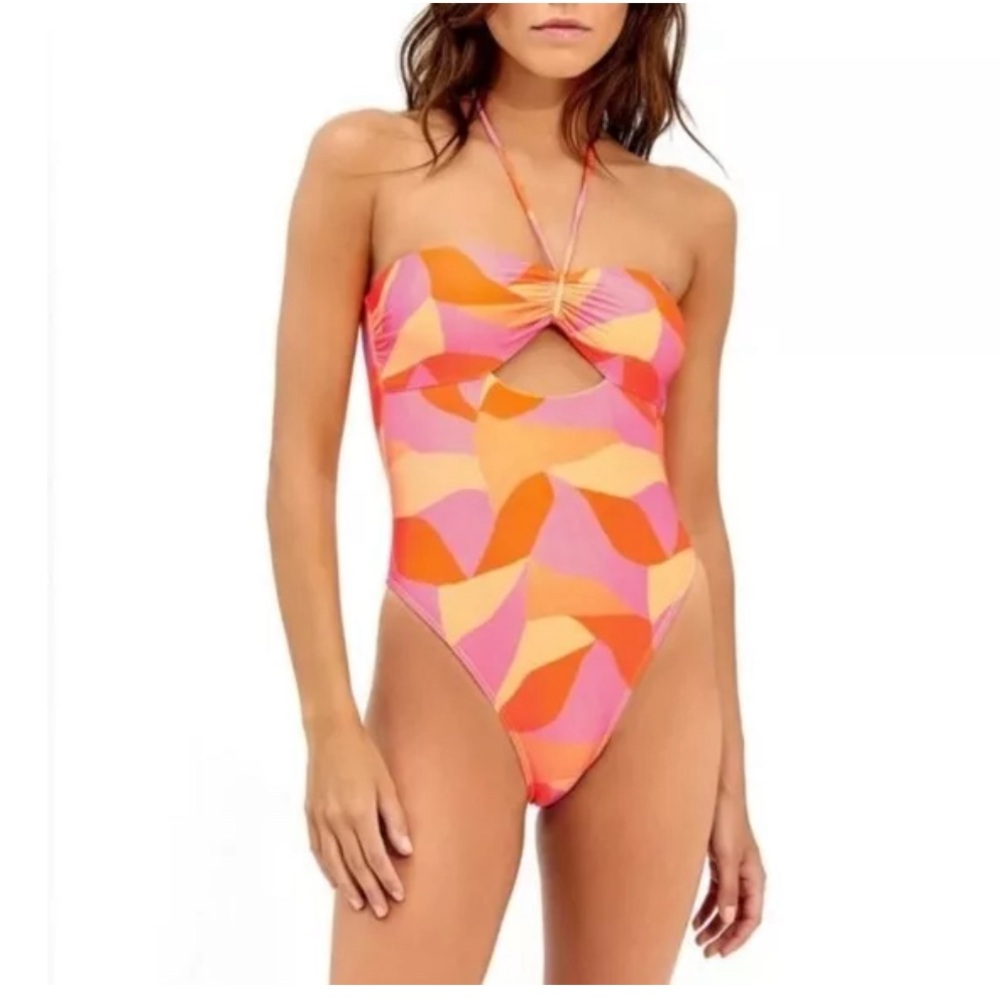 ViX Martinica Polly‎ Cutout Bandeau One Piece Swimsuit